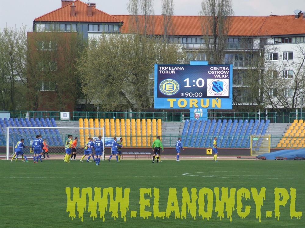 Elana Toruń - Centra Ostrów Wielkopolski 1:0
