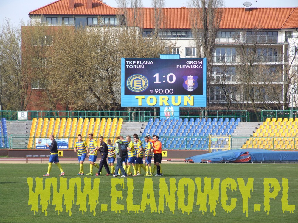 Elana Toruń - Grom Plewiska 1:0 (0:0)

