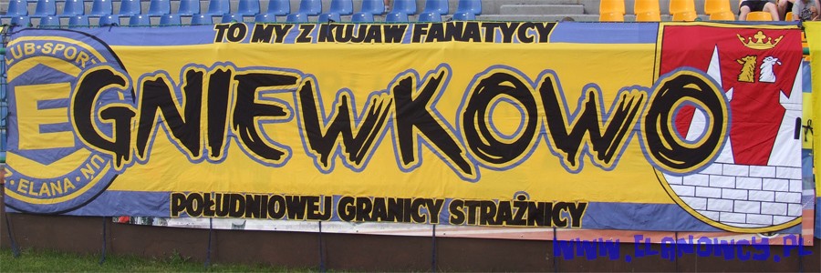 Debiut flagi na meczu Zagłębie Sosnowiec - Elana Toruń. 01.06.2013

