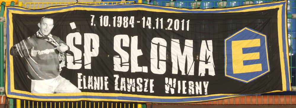 Debiut flagi 20.10.2012r. na meczu Elana-Górnik Polkowice!
